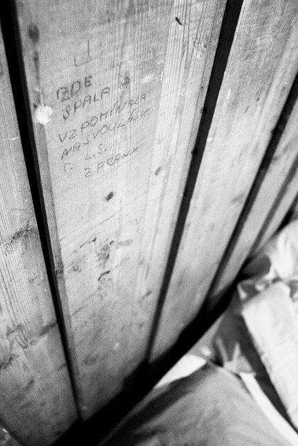  Fotografie Orlické hory, Kašparova chata - V jednom z pokojů v chatě na Adamu v nadmořské výšce 752 m.n.m.