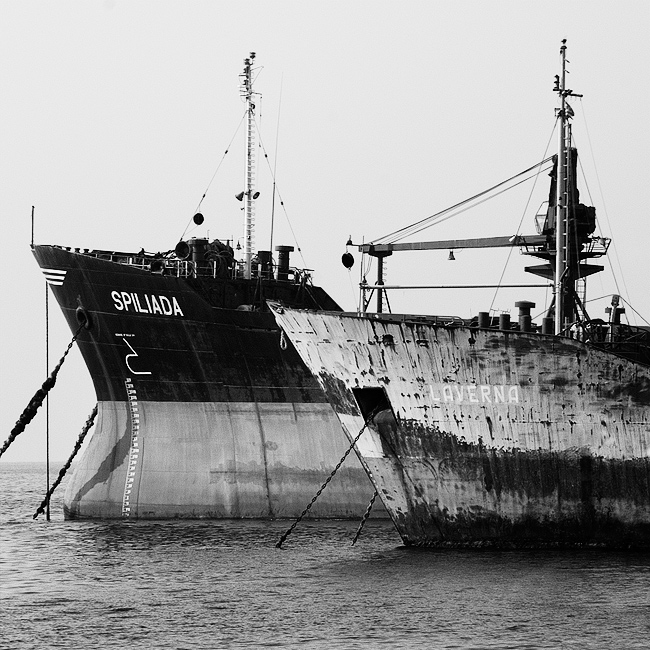  Fotografie Lodě v soluňském přístavu - Řecko
