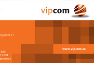 fotografie Grafika vizitky a prezentačních desek pro společnost Vipcom s.r.o. 
