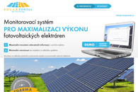 fotografie Grafika webu pro monitorovací systém fotovoltaických elektráren Solar portal. 