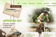 fotografie Grafika webu cyklistického týmu Symbio+ cycling. 