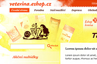 fotografie Grafika pro eshop s chovatelskými potřebami a veterinárními krmivy. 
