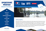 fotografie Grafika webu sportovního přístavu v Hluboké nad Vltavou. 