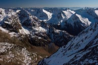 fotografie Horská krajina, Rakouské Alpy - Krajina Stubaiských Alp. 