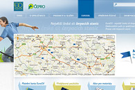 fotografie Grafika webu pro síť čerpacích stanic EuroOil. 
