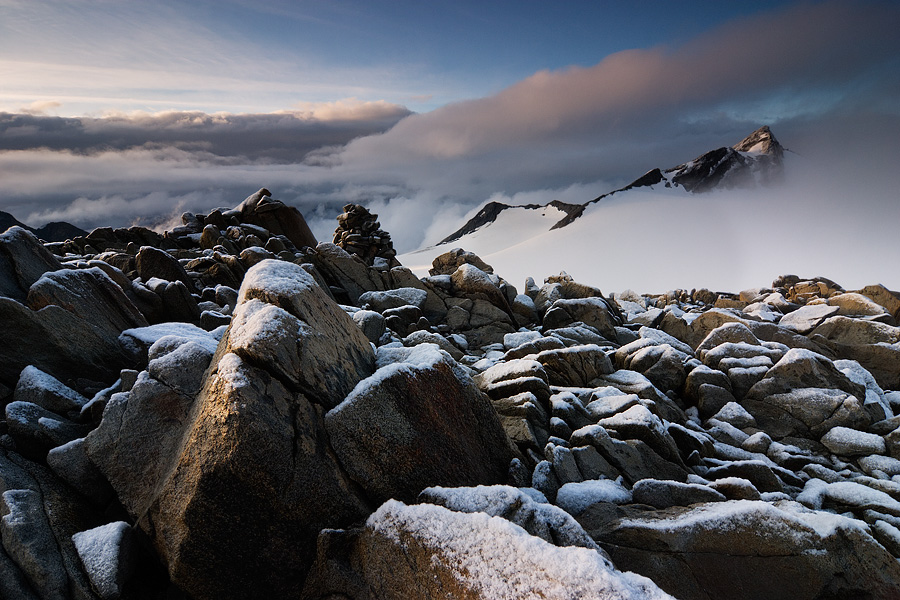  Fotografie Ráno na horách, Rakouské Alpy