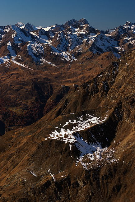  Fotografie Horská krajina, Rakouské Alpy - Krajina Stubaiských Alp.