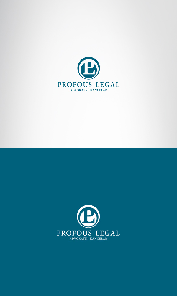 Návrh loga pro advokátní kancelář Profous Legal.