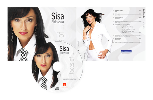 Grafika potisku a bookletu CD Sisi Sklovske.